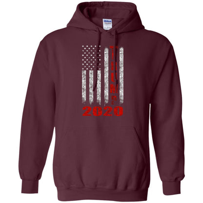 American Flag Vintage Design Trump 2020 T-shirt Maroon