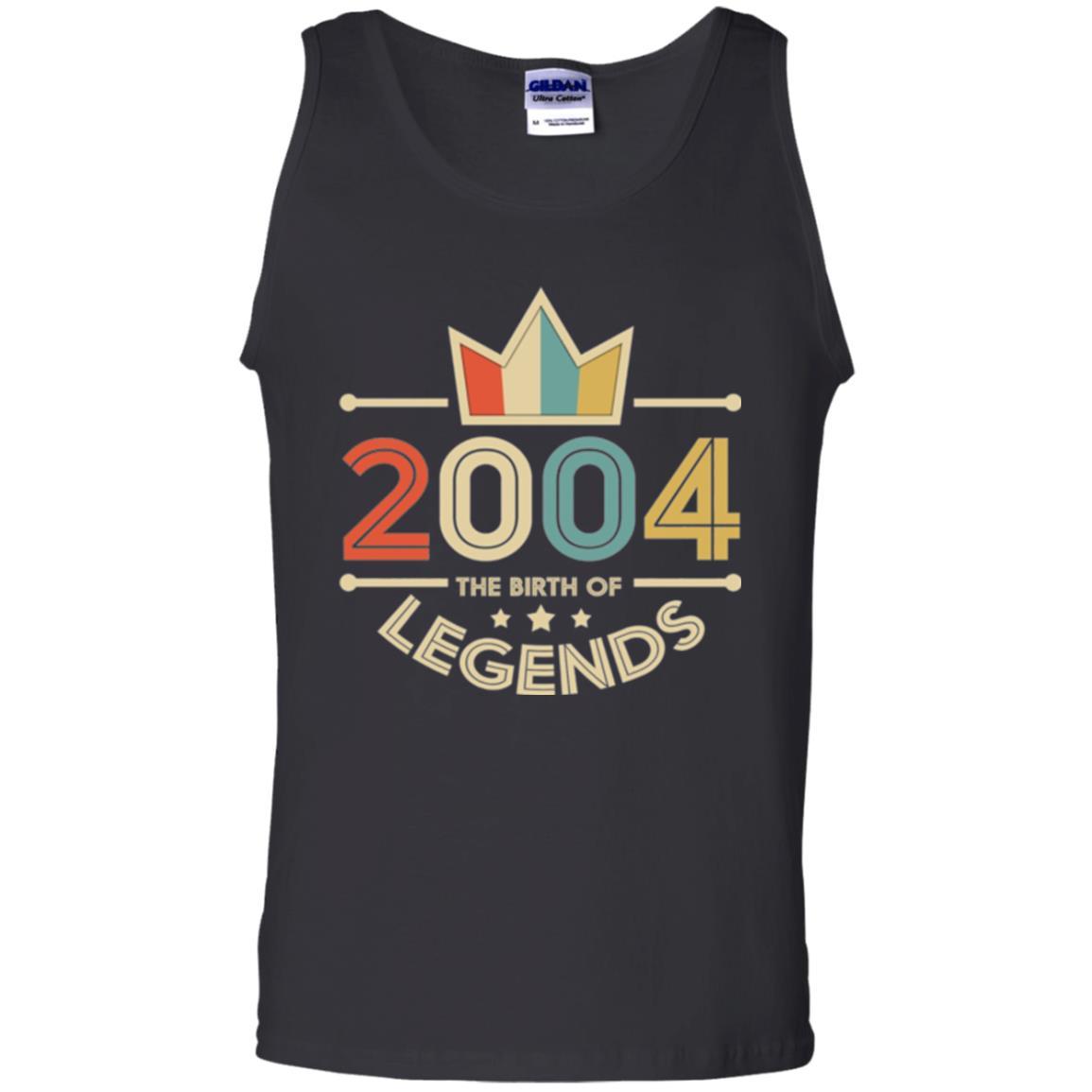 Christmas T-shirt Vintage 2004 The Birth Of Legends Black