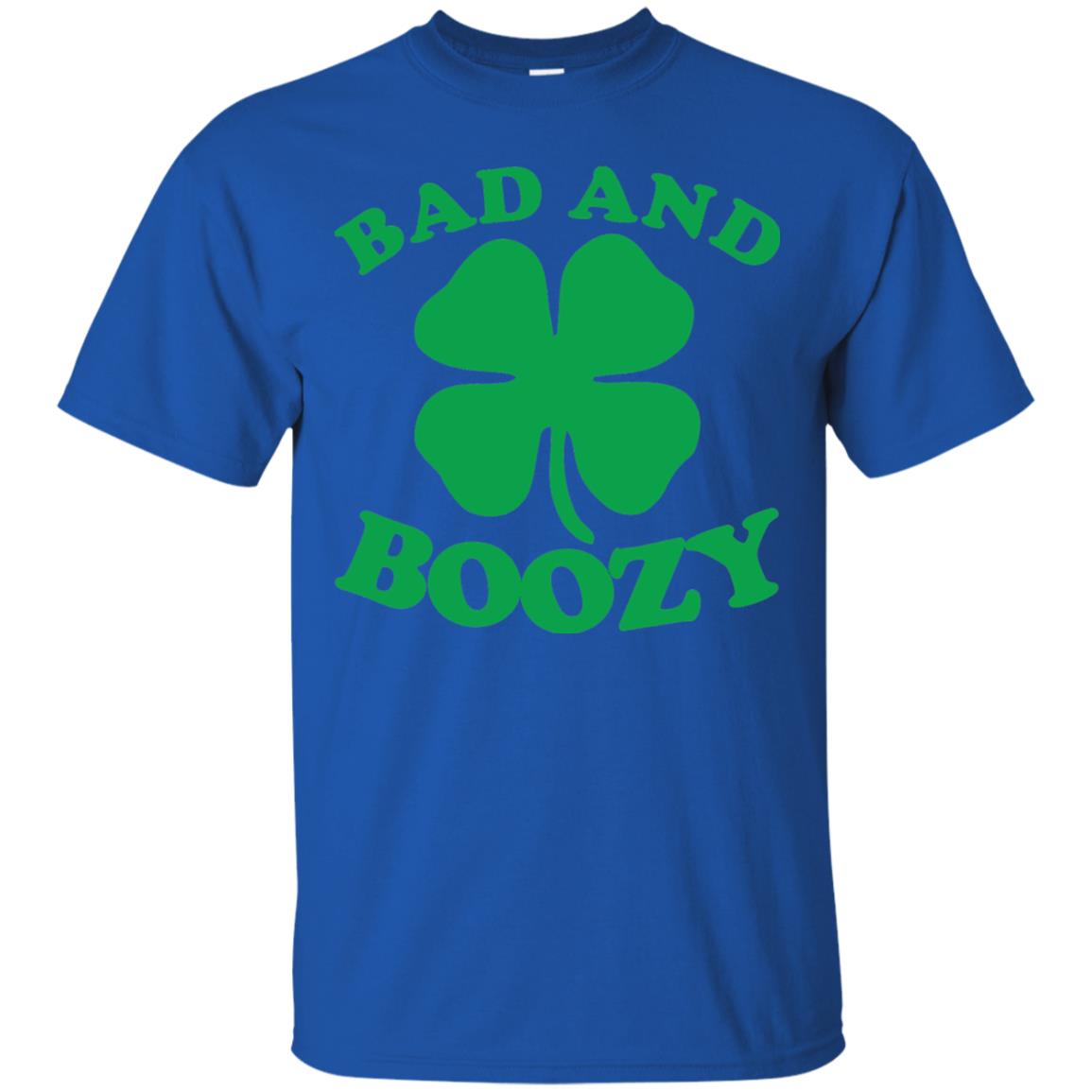 Bad And Boozy Saint Patricks Day T-shirt Royal