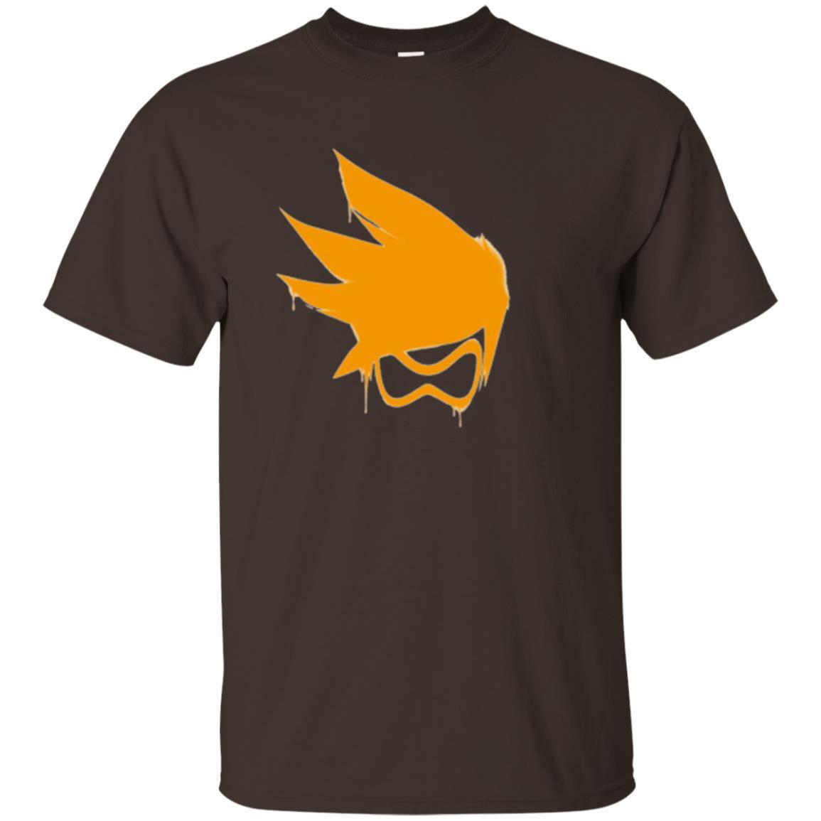 Film T-shirt Tracer Orange Spray T-shirt Dark Chocolate
