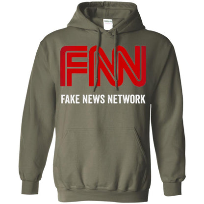 Anti Trump T-shirt Fnn The Fake News Network Military Green