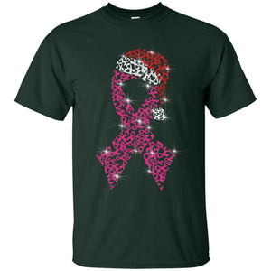 Pink Ribbon With Santa Hat Breast Cancer Awareness X-mas Gift ShirtG200 Gildan Ultra Cotton T-Shirt