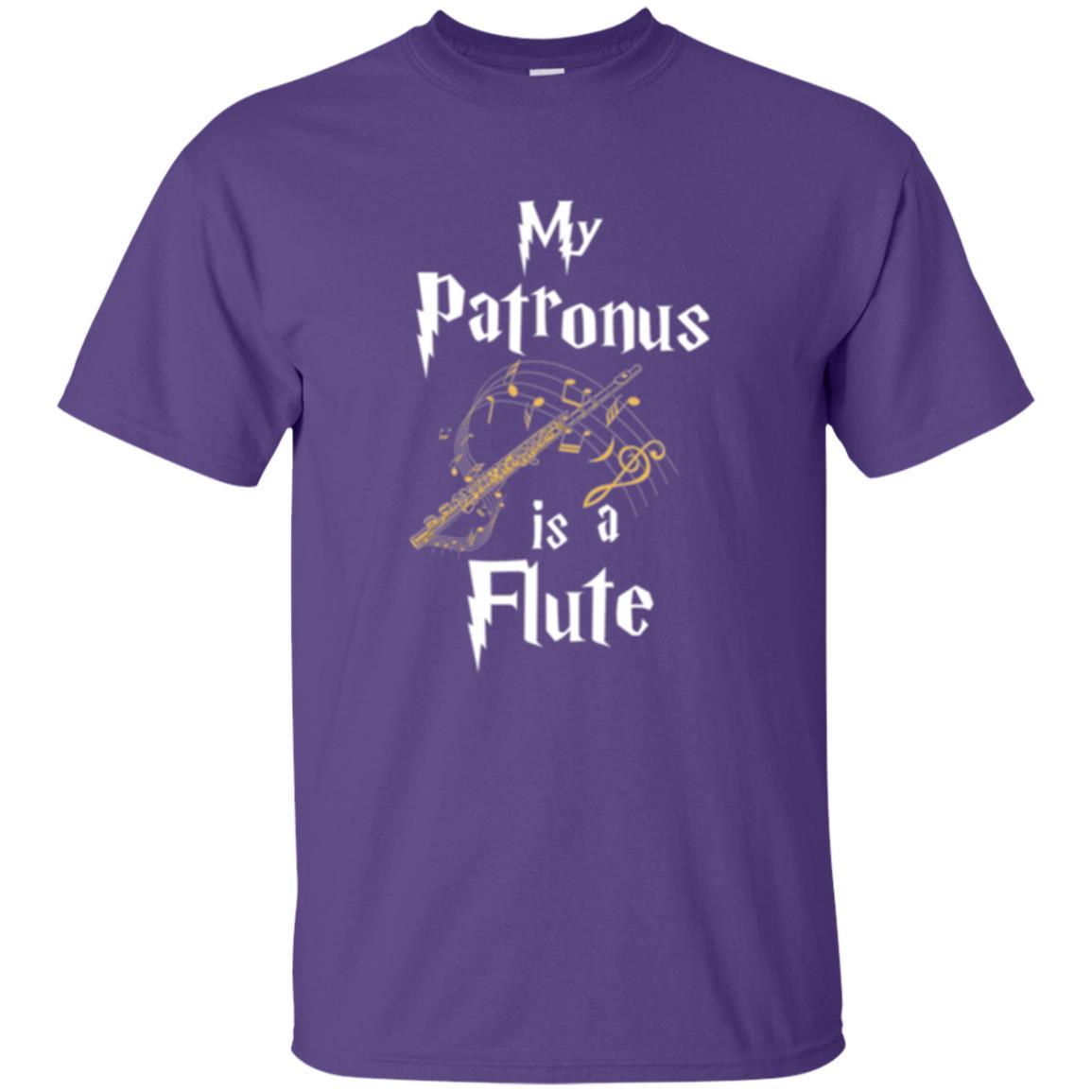 Musician T-shirt My Patronus Is A Flute Purple
