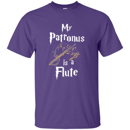Musician T-shirt My Patronus Is A Flute Purple