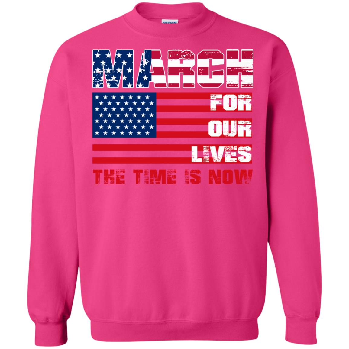 March For Our Lives The Time Is Now Gun Controls T-shirt Heliconia