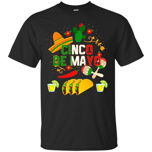 Fiesta Cinco De Mayo T-shirt Cinco De Mayo Black
