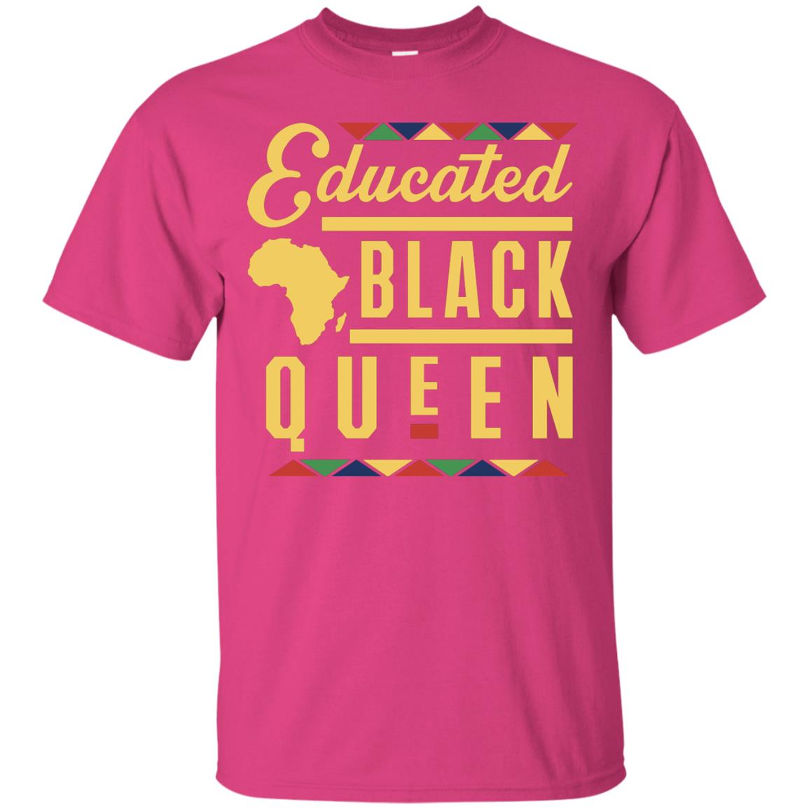 African American T-shirt Educated Black Queen Heliconia