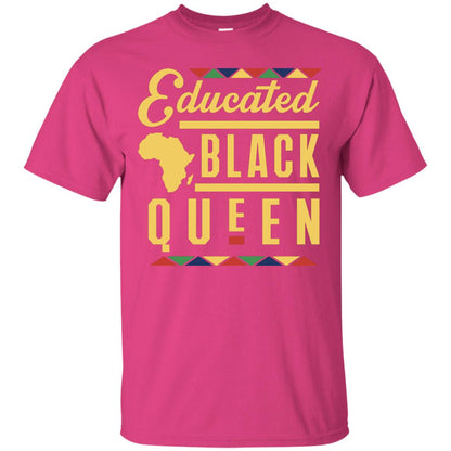 African American T-shirt Educated Black Queen Heliconia