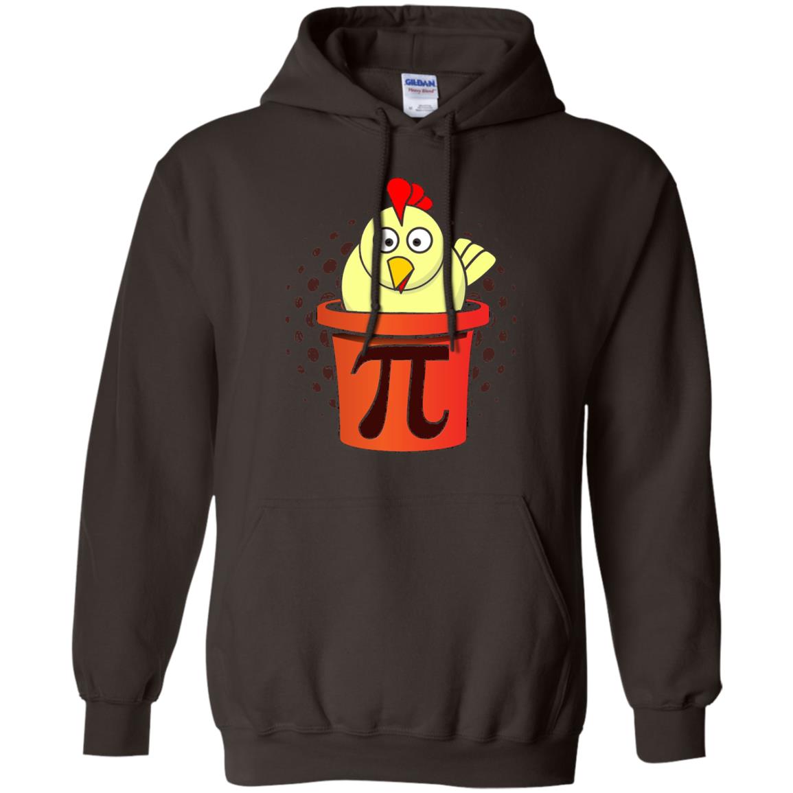 Chicken Pot Pi Funny Math T-shirt Dark Chocolate