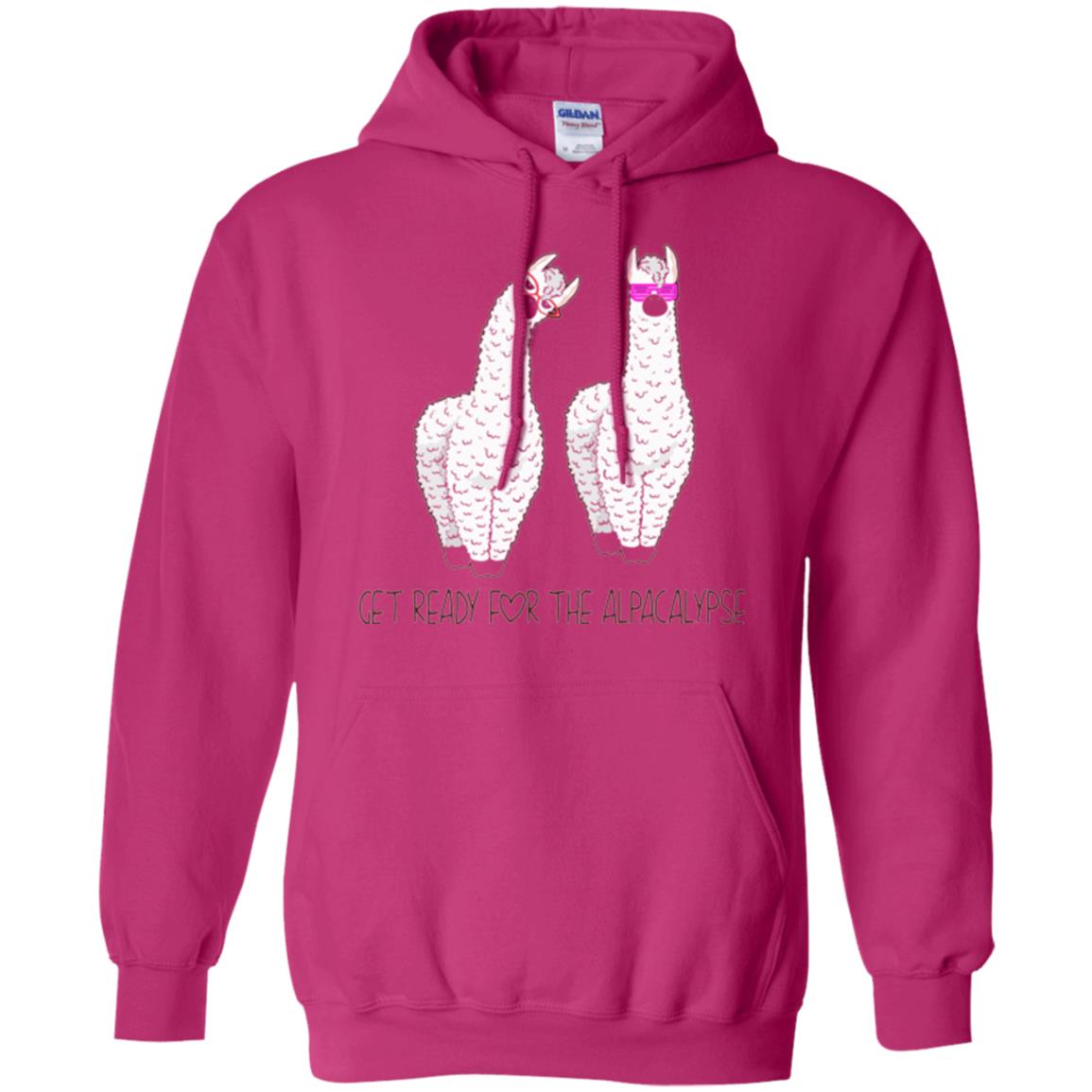 Funny Alpaca T-shirt Get Ready For The Alpacalypse Heliconia