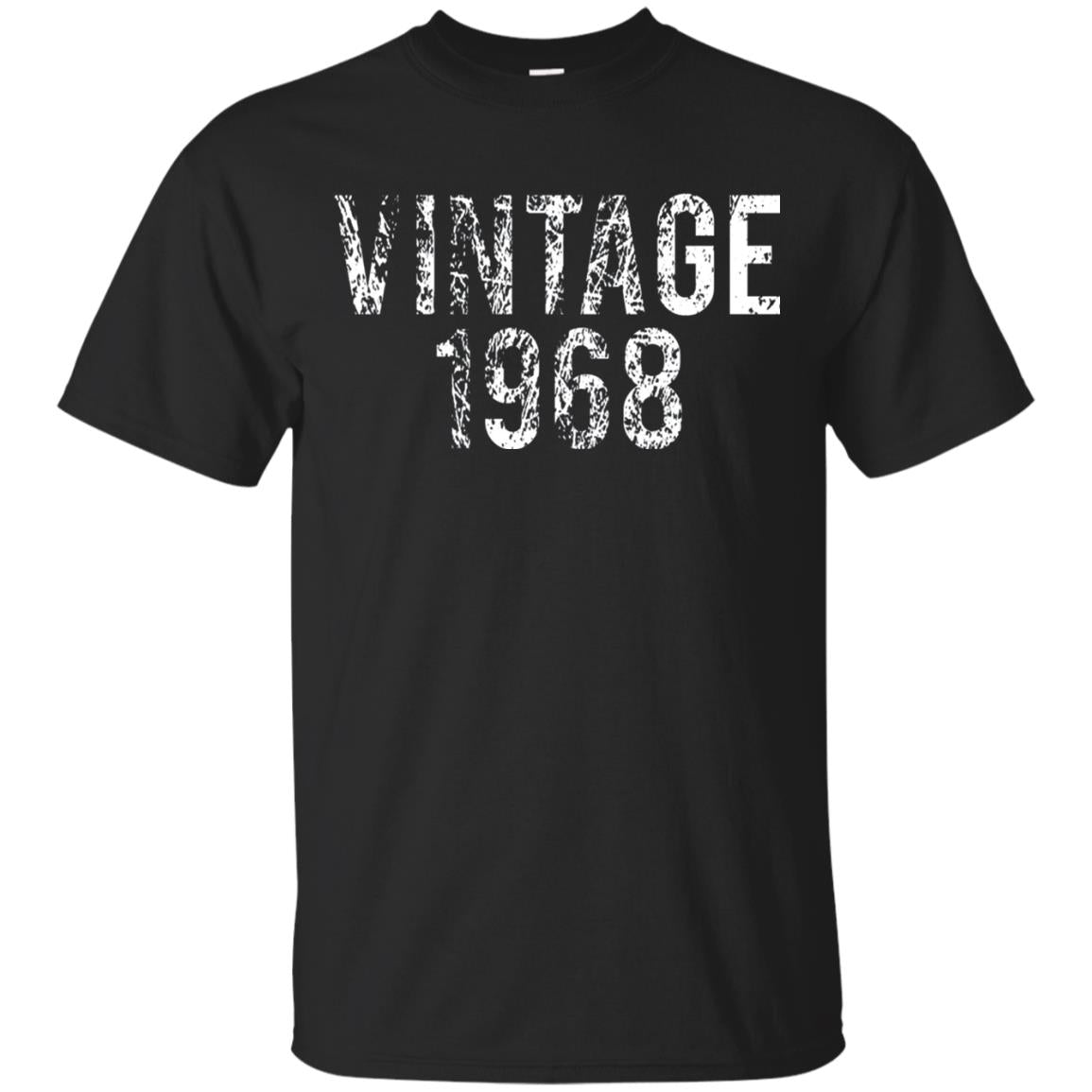 Vintage 1968 50th Birthday Shirt Black