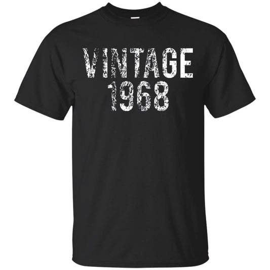 Vintage 1968 50th Birthday Shirt Black