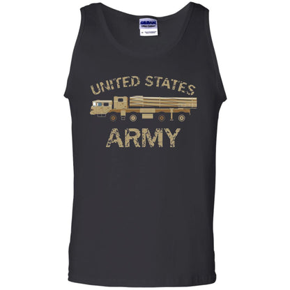 United States Army Missile Truck Vehicle Grunge T-shirt Black