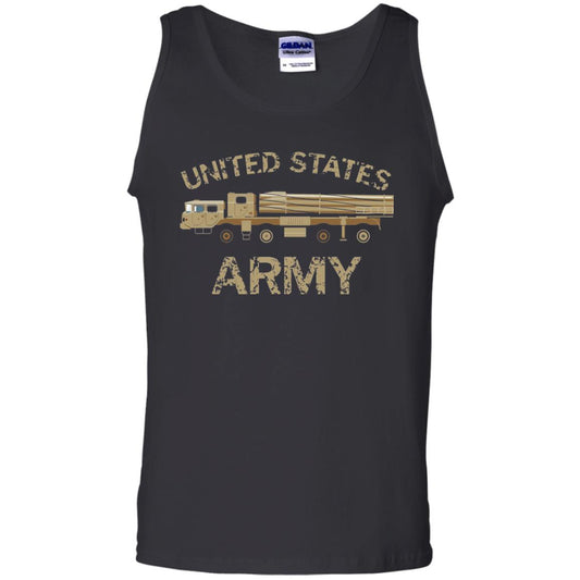 United States Army Missile Truck Vehicle Grunge T-shirt Black