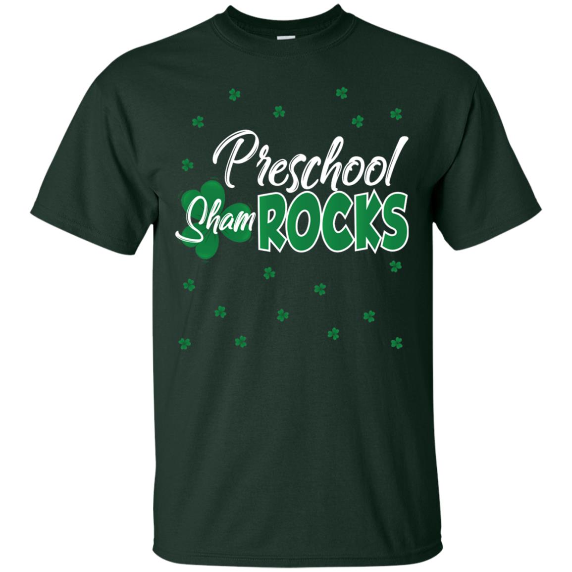 Preschool Shamrocks St. Patrick_s Day School T-shirt Forest