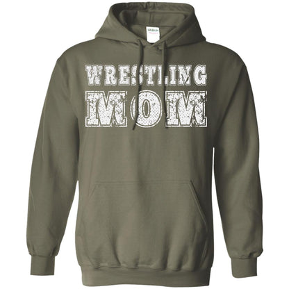 Wrestling Mom Mommy T-shirt Military Green