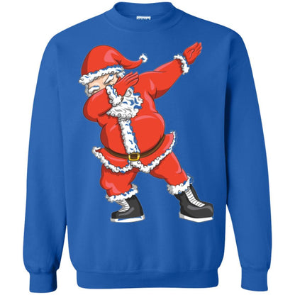 Funny Christmas T-shirt Dabbing Santa Claus Royal