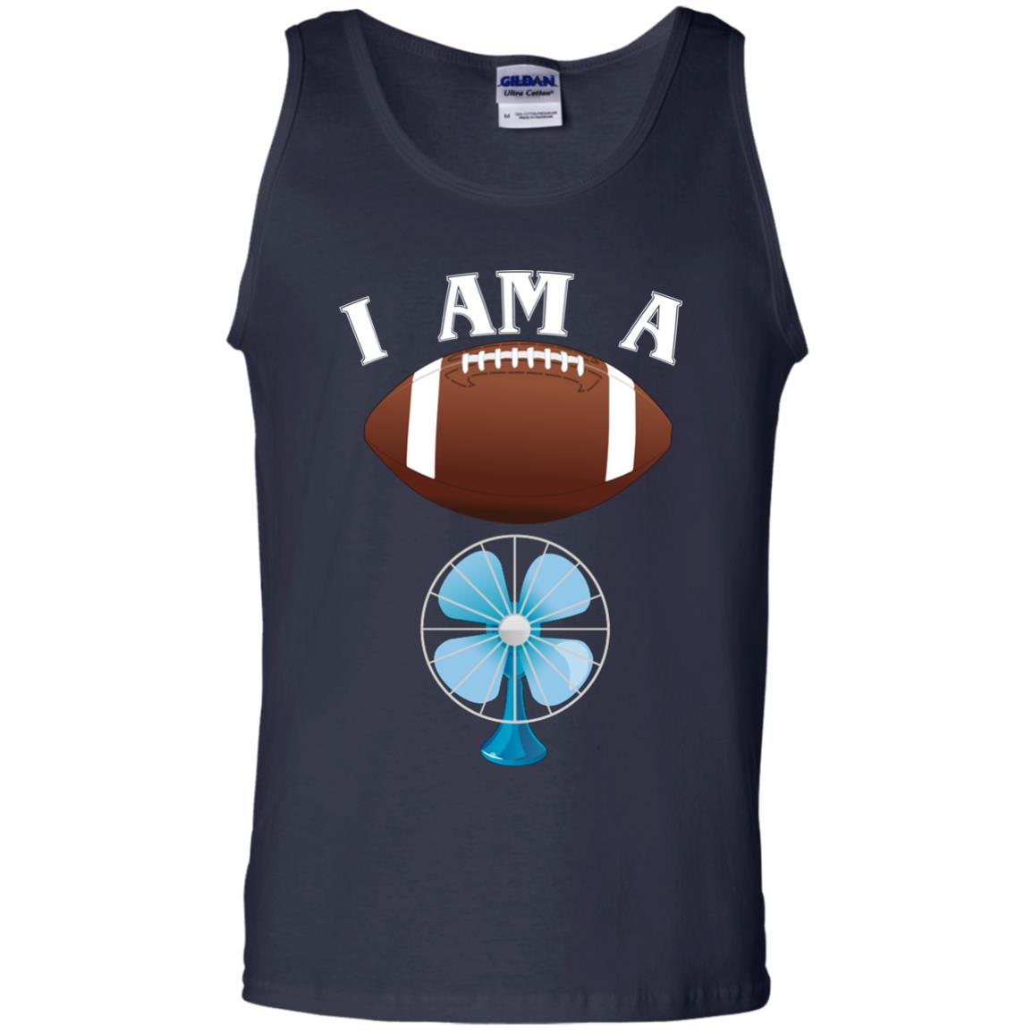 Football Lover T-shirt I Am A Football Fan Navy