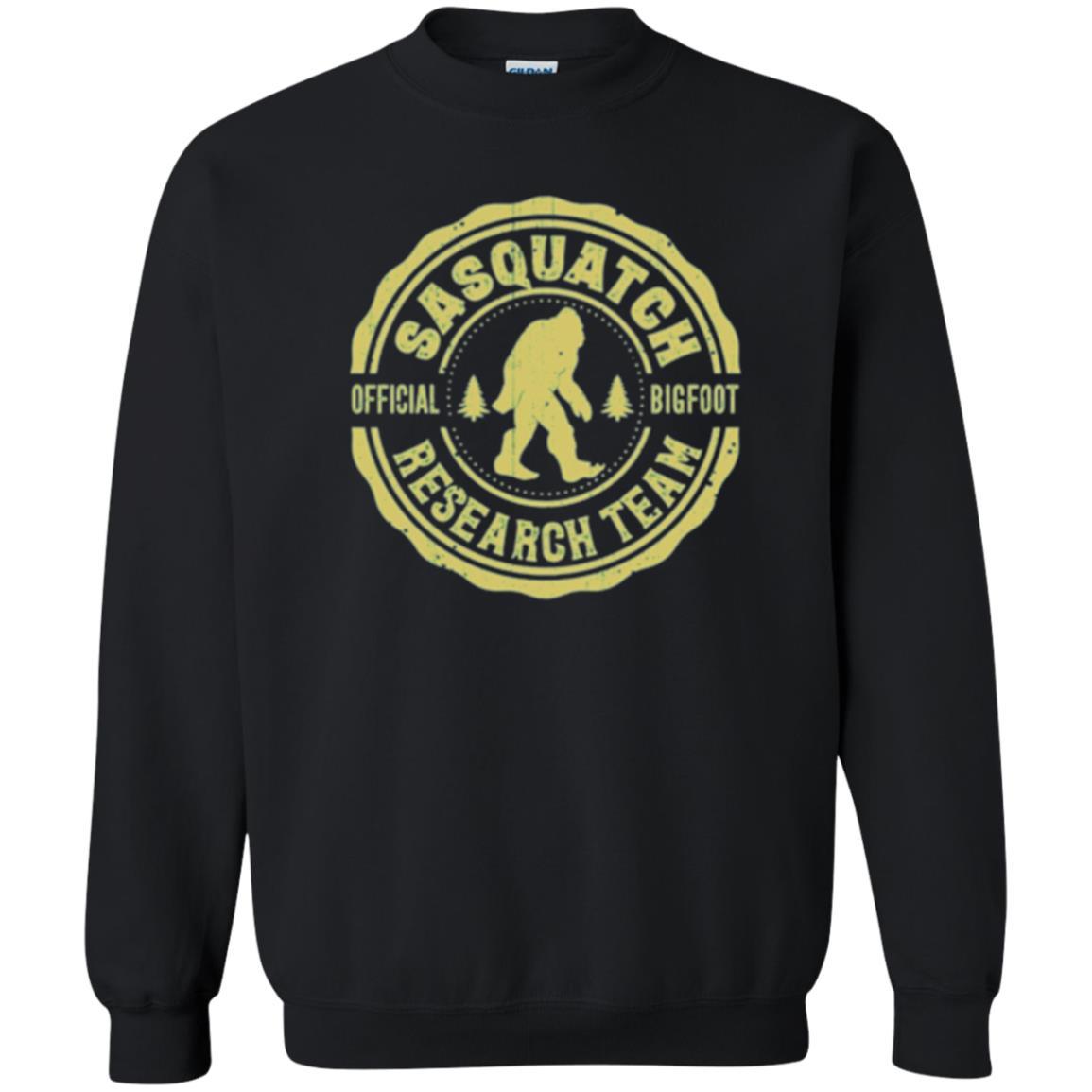 Squatchin Gone T-shirt Finding Sasquatch Bigfoot Research Team Black