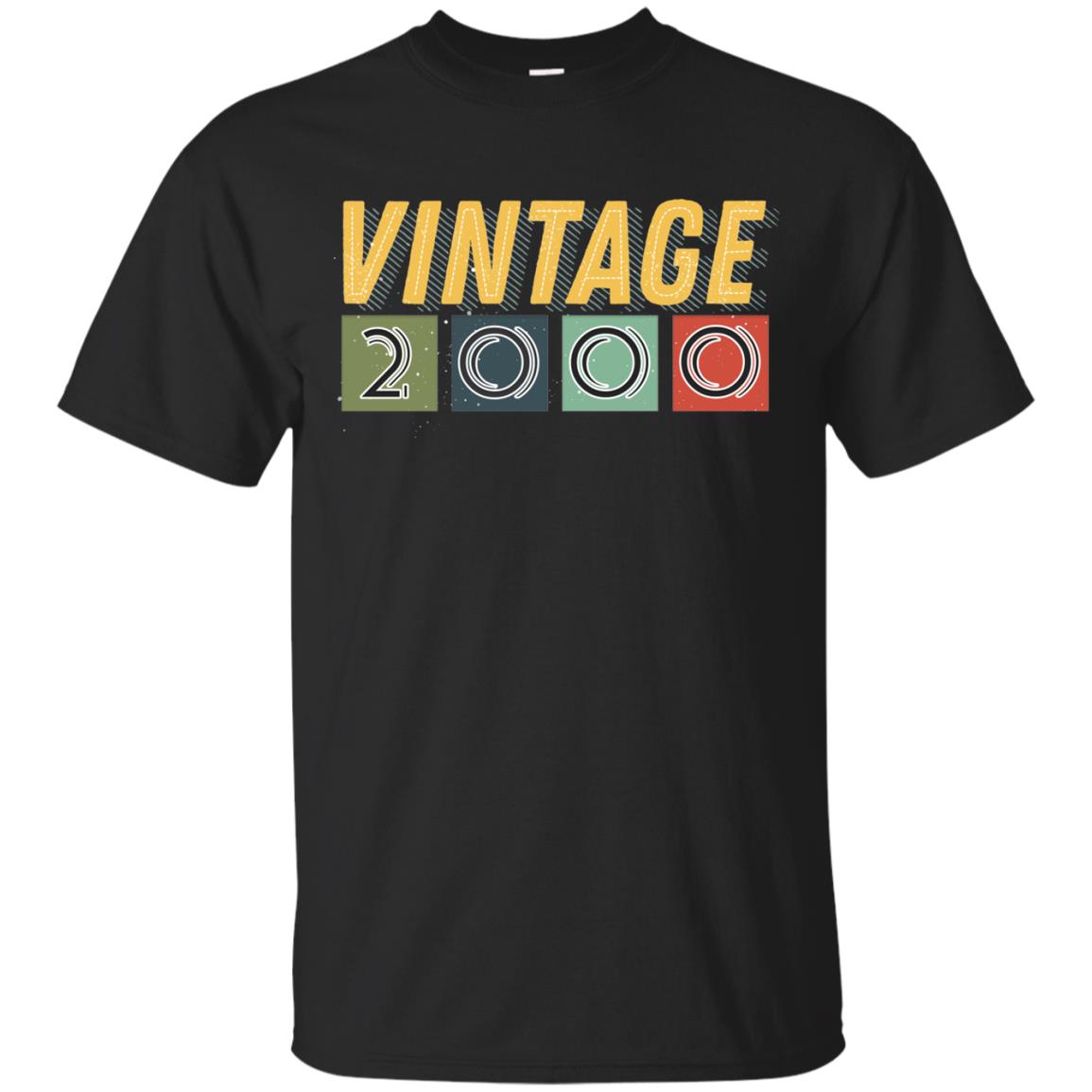 Vintage 2000 18th Birthday Gift Shirt For Mens Or Womens Black