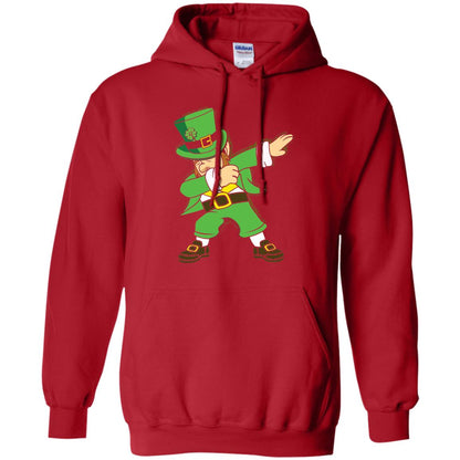 Dabbing Leprechaun Irish Dab Dance St Patrick_s Day T-shirt Red