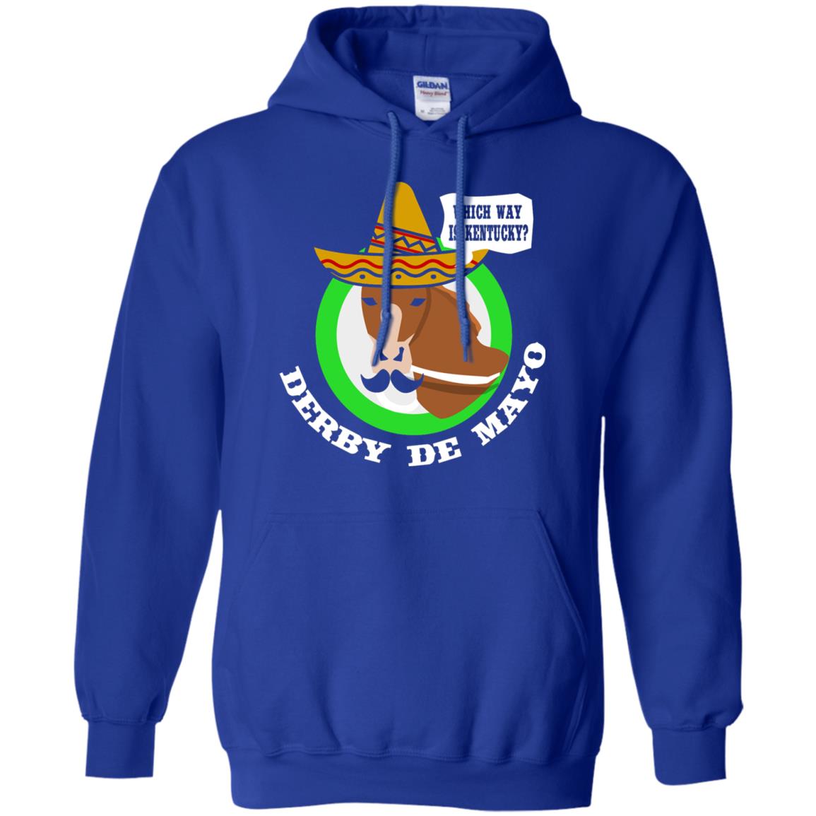 Derby De Mayo Kentucky Sombrero Mexican Horse Race T-shirt Royal