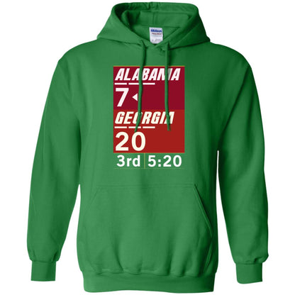 Football Lover T-shirt Alabama 26-23 Comeback Win 2-sided Irish Green
