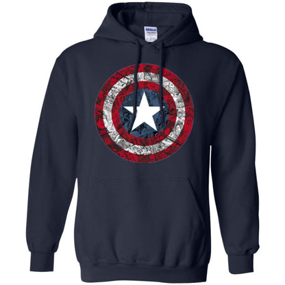 Film T-shirt Captain America Avengers Shield Comic Graphic Navy