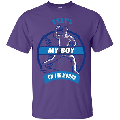 Thats My Boy On The Mound Softball Pitcher Shirt Purple