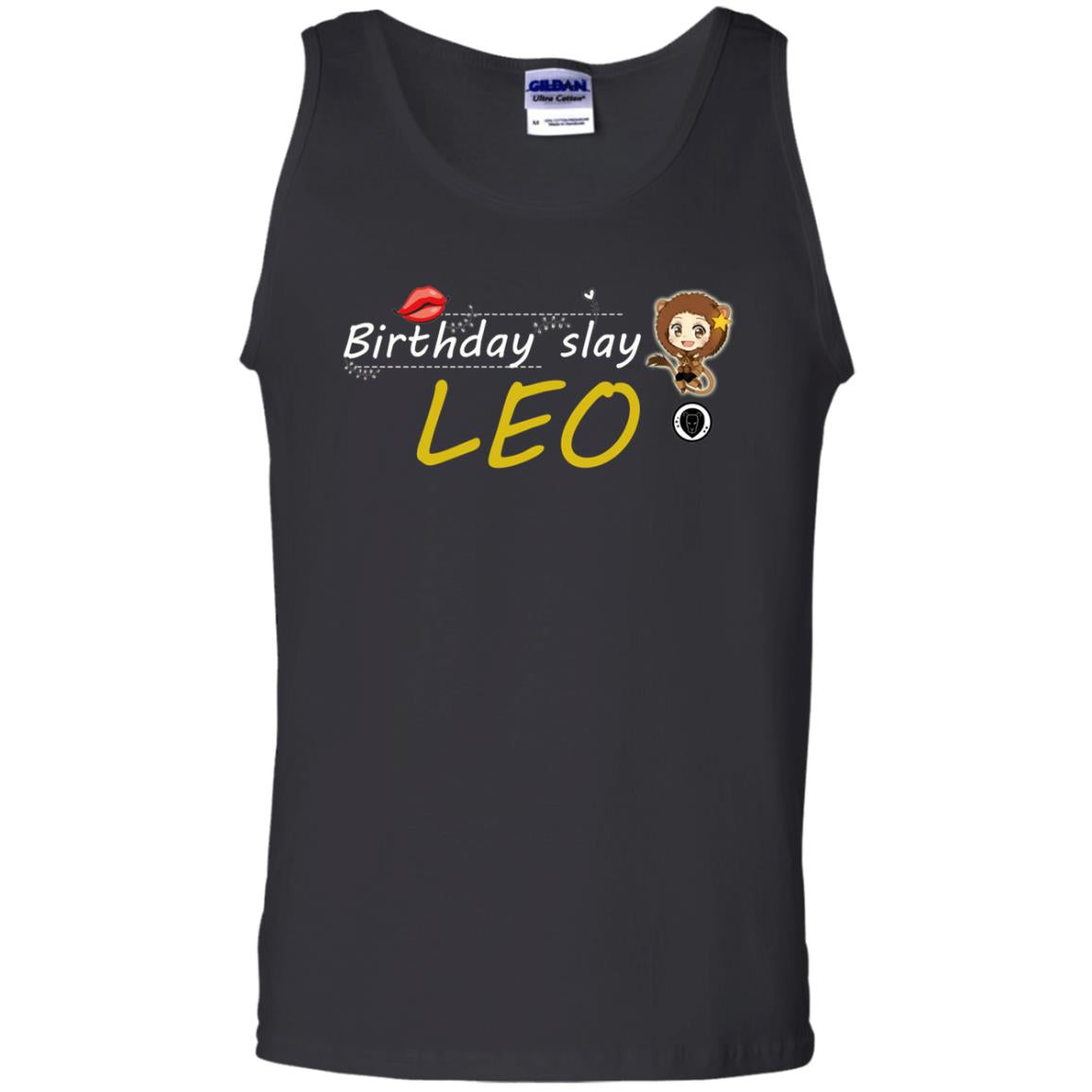 Cute Leo Girl Birthday Lip Slay T-shirt Black