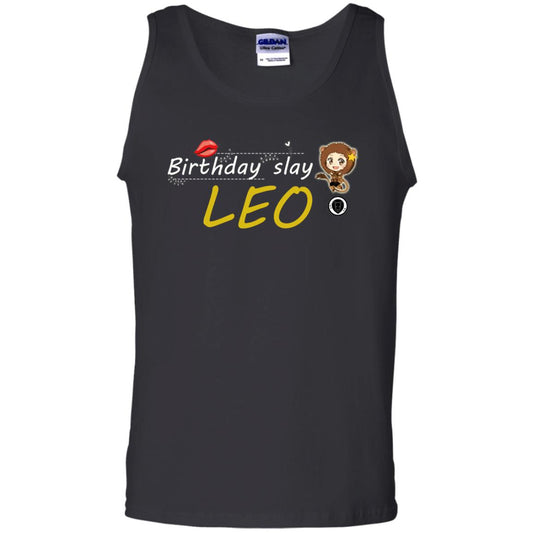 Cute Leo Girl Birthday Lip Slay T-shirt Black