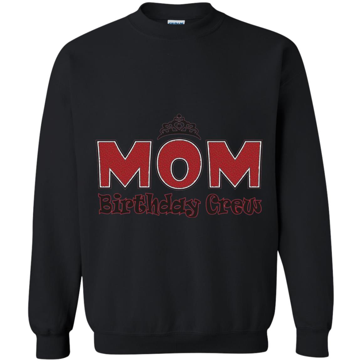 Mom Birthday Crew T-shirt Birthday Party Black