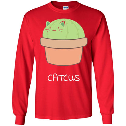 Cat Lovers T-shirt Catcus Red