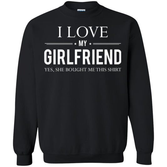 Boyfriend T-shirt I Love My Girlfriend She Bought Me This Shirt Black