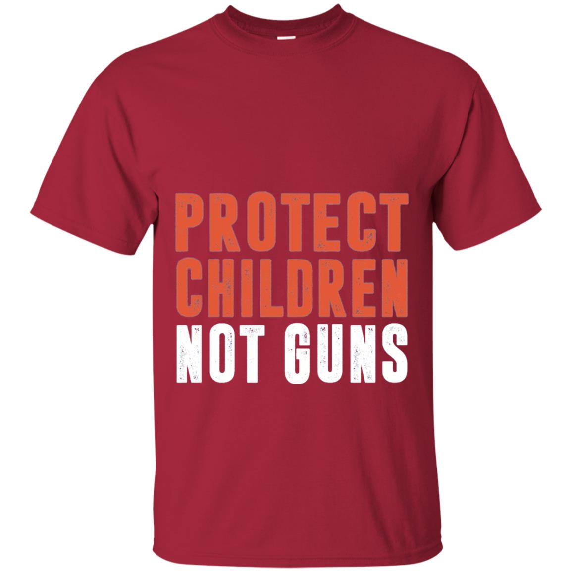 Protect Children Not Guns Anti Gun T-shirt Cardinal