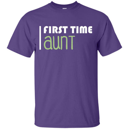 First Time Aunt New Auntie Shirt Purple