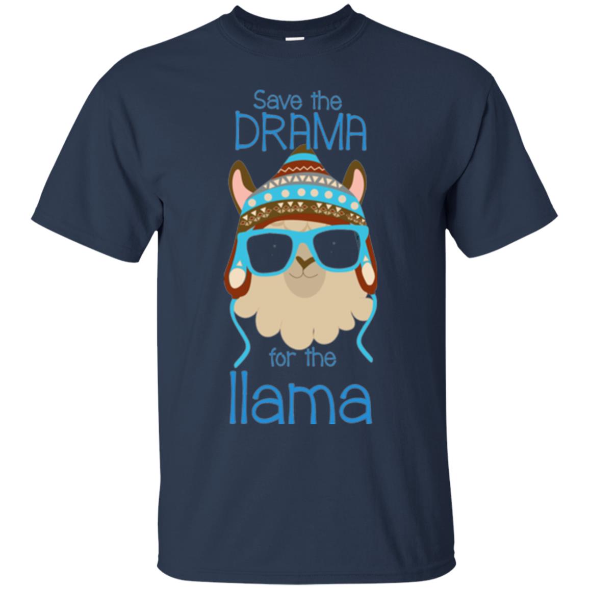 Llama Lovers T-shirt Save The Drama For The Llama Navy