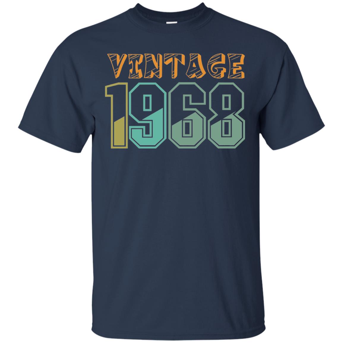 Vintage 1968 50th Birthday T-shirt Navy