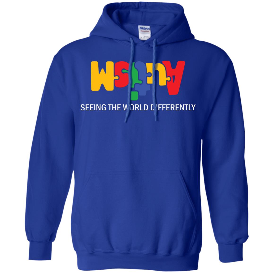 Autism Awareness T-shirt Seeing The World Differently Royal