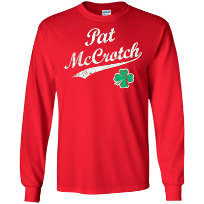 Pat Mccrotch Funny St Patricks Day T-shirt Red