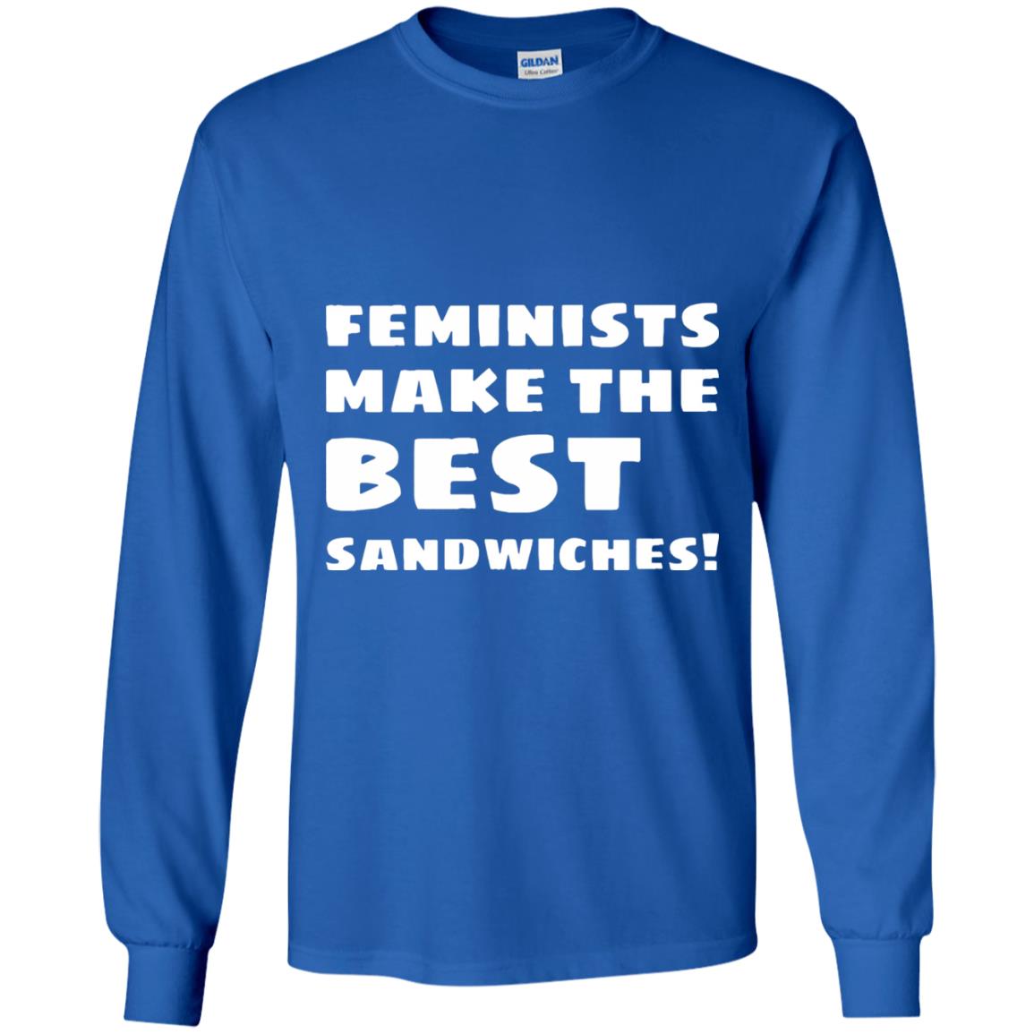 Feminists Make The Best Sandwiches Conversation T-shirt Royal