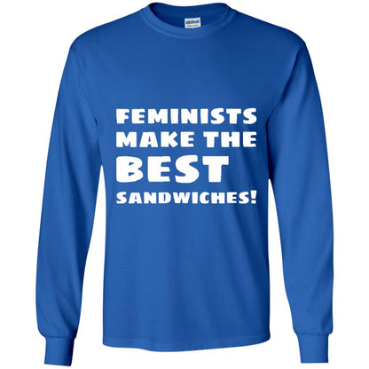 Feminists Make The Best Sandwiches Conversation T-shirt Royal