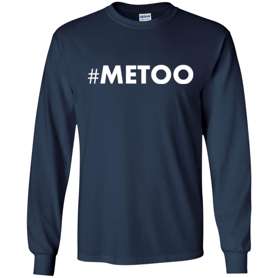 Sexual Harassment Awareness T-shirt Hashtag Me Too Navy
