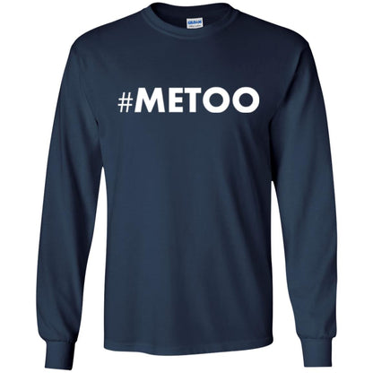 Sexual Harassment Awareness T-shirt Hashtag Me Too Navy