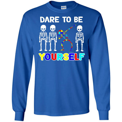 Dare To Be Yourself Autism Awareness Shirt Royal