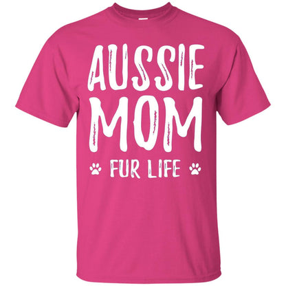 Aussie Mom Fur Life T-shirt Heliconia