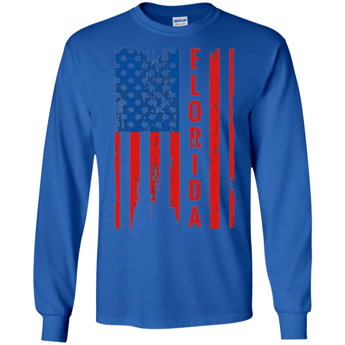 Florida State T-shirt American Flag Royal
