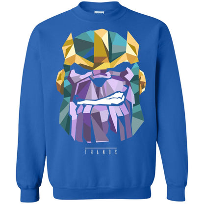 Thanos Low Poly Geometric Art Head Graphic T-shirt Royal