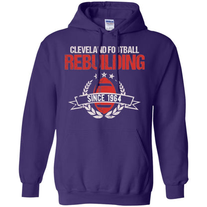 Brithday T-shirt Cleveland Football Rebuilding Since 1964 Purple