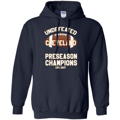 Football T-shirt Cleveland Football Undefeated Preseason Champion Navy